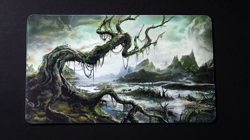 "Forsaken Swamp" —  Fallen Lands Playmat by Carlos Balarezo - for just $39.95! 