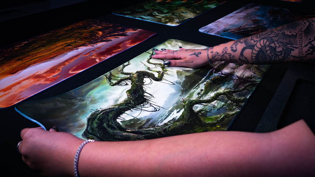 "Forsaken Swamp" —  Fallen Lands Playmat by Carlos Balarezo - for just $39.95! 