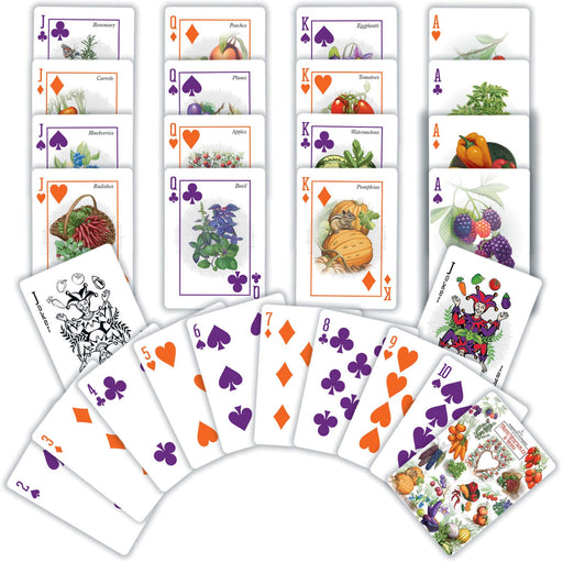 Farmer's Almanac - Fruits, Vegetables, & Herbs Playing Cards - 54 Card Deck - Premium Dice & Cards Sets - Just $6.99! Shop now at Retro Gaming of Denver