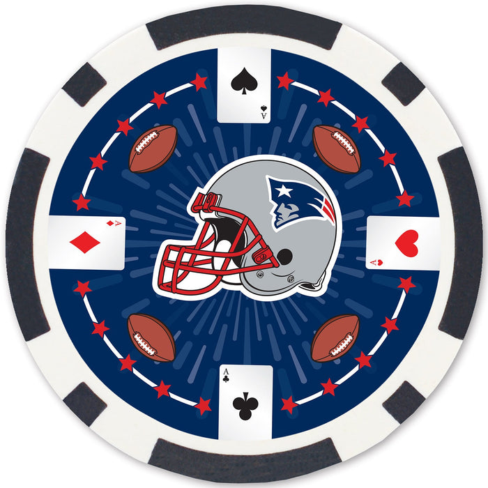 New England Patriots 100 Piece Poker Chips - Just $29.99! Shop now at Retro Gaming of Denver