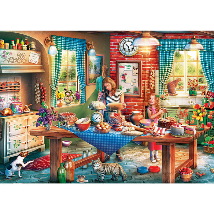 Home Sweet Home - Baking Bread 500 Piece Jigsaw Puzzle - Just $14.99! Shop now at Retro Gaming of Denver