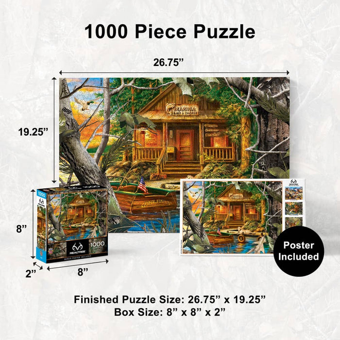 Realtree - Gone Fishing 1000 Piece Jigsaw Puzzle - for just $16.99! 