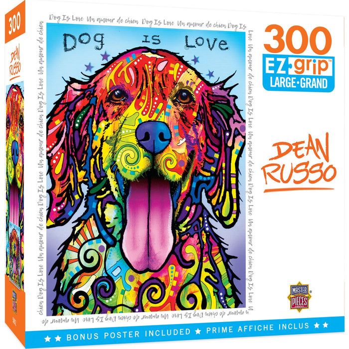 Dean Russo - Dog is Love 300 Piece EZ Grip Jigsaw Puzzle - Just $14.99! Shop now at Retro Gaming of Denver