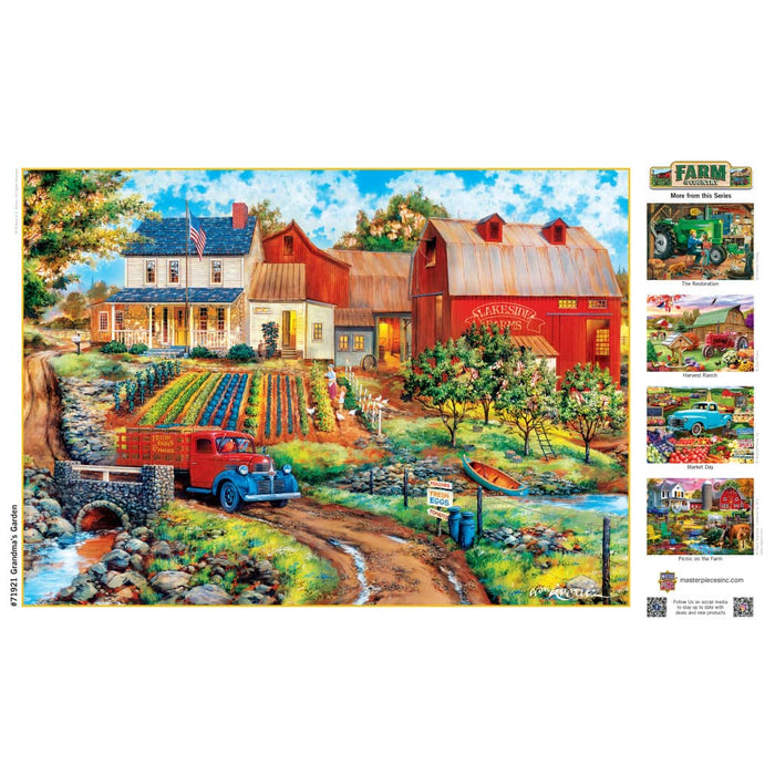 Farm & Country - Grandma's Garden 1000 Piece Jigsaw Puzzle - for just $16.99! 