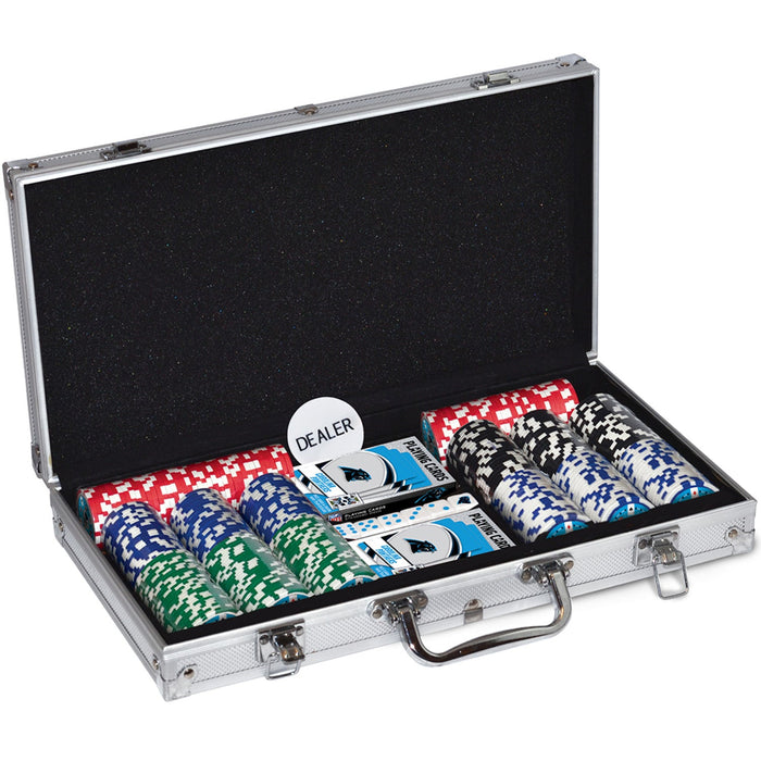 Carolina Panthers 300 Piece Poker Set - Just $124.99! Shop now at Retro Gaming of Denver