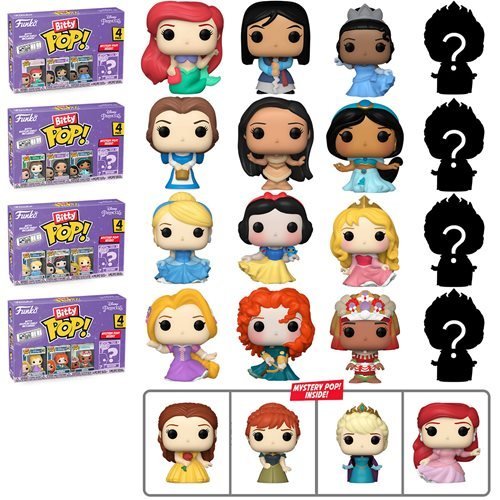 Funko Bitty Pop! Disney Princesses Mini-Figure 4-Pack - Select Set(s) - for just $14.67! 