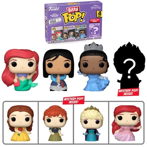 Funko Bitty Pop! Disney Princesses Mini-Figure 4-Pack - Select Set(s) - for just $14.67! 