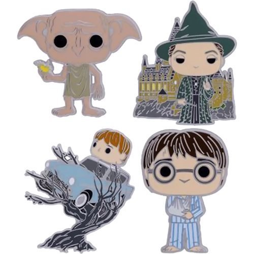 Funko Harry Potter and the Chamber of Secrets 20th Anniversary Enamel Pin 4-Pack Set - Just $20! Shop now at Retro Gaming of Denver