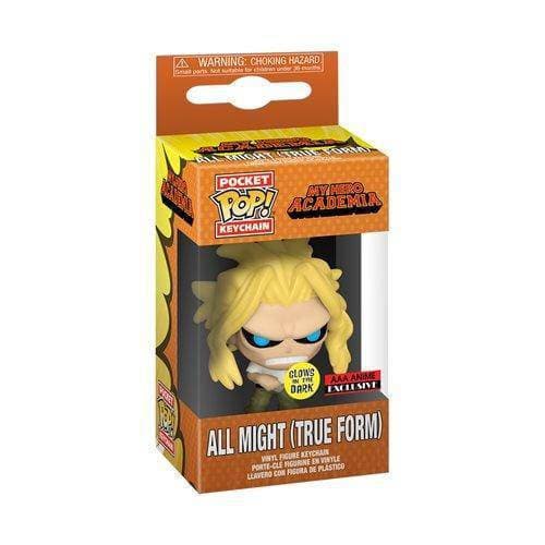 Funko My Hero Academia All Might (True Form) GITD Pocket Pop! Key-chain - AAA Anime Exclusive - for just $10.67! 