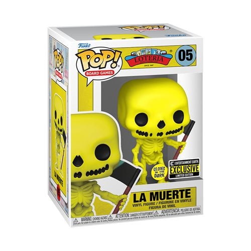 Funko Pop! 05 Board Games - Loteria - La Muerte Glow-in-the-Dark Vinyl Figure - Entertainment Earth Exclusive - Just $14.99! Shop now at Retro Gaming of Denver