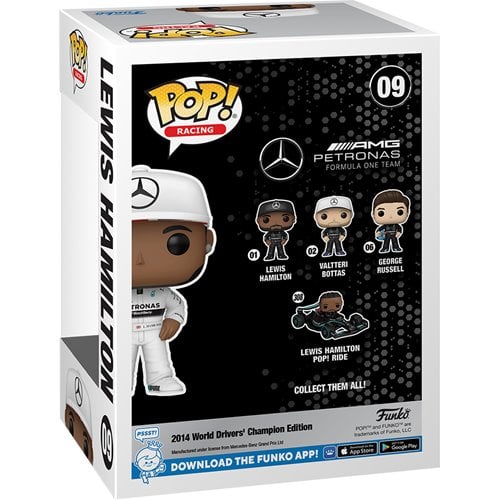 Funko Pop! 09 Racing - Mercedes-AMG Petronas Formula One Team Lewis Hamilton Vinyl Figure - for just $15.99! 