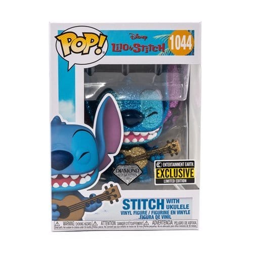 Funko Pop! 1044 Disney - Lilo & Stitch - Stitch with Ukulele Diamond Glitter vinyl figure - Entertainment Earth Exclusive - Just $14.99! Shop now at Retro Gaming of Denver