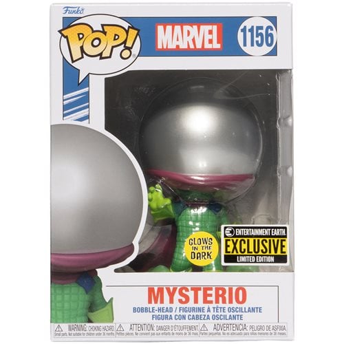 Funko Pop! 1156 Marvel - Mysterio Glow-in-the-Dark Vinyl Figure - Entertainment Earth Exclusive - for just $14.67! 