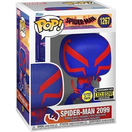 Funko Pop! 1267 - Marvel - Spider-Man: Across the Spider-Verse - Spider-Man 2099 Glow-in-the-Dark Vinyl Figure - Entertainment Earth Exclusive - for just $15.67! 