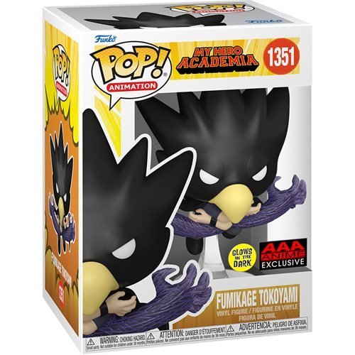 Funko Pop! 1351 Animation - My Hero Academia Fumikage Tokoyami Glow-in-the-Dark AAA Exclusive - for just $18.67! 