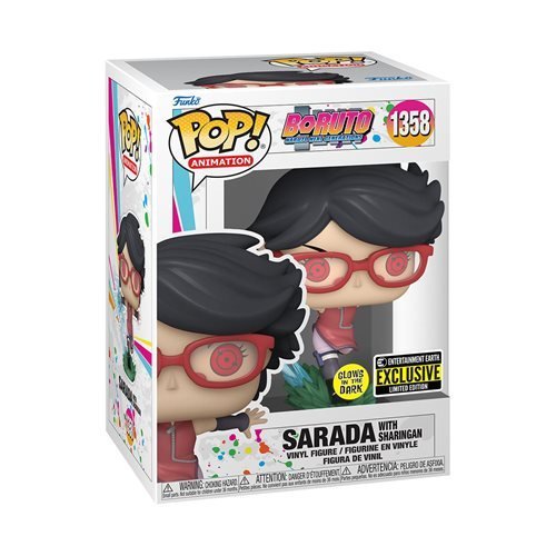 Funko Pop! 1358 Animation - Boruto - Sarada with Sharingan Vinyl Figure - Glow-in-the-Dark Entertainment Earth Exclusive - for just $15.67! 