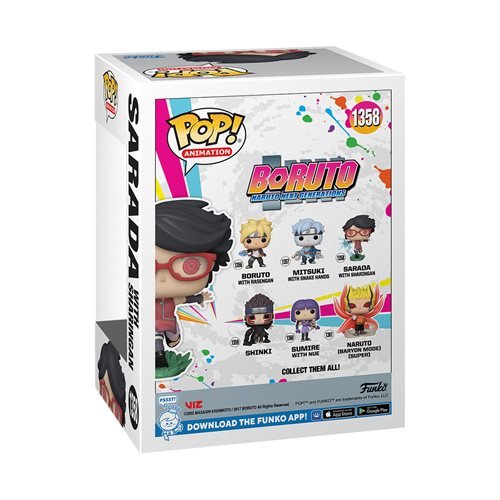 Funko Pop! 1358 Animation - Boruto -  Sarada with Sharingan Vinyl Figure - Glow-in-the-Dark Entertainment Earth Exclusive - Just $14.99! Shop now at Retro Gaming of Denver