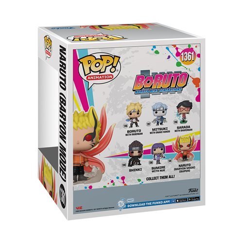 Funko Pop! 1361 Animation - Boruto - Naruto Baryon Mode Glow-in-the-Dark Super 6-Inch Vinyl Figure - AAA Exclusive - for just $30.67! 