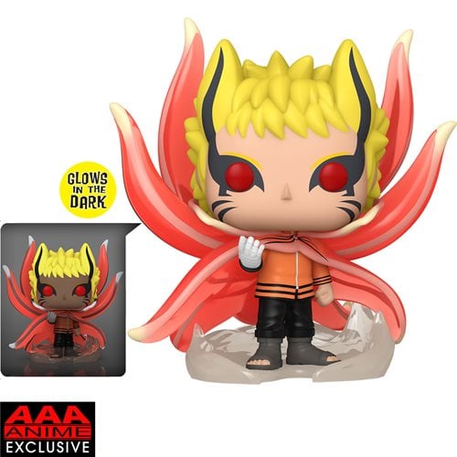 Funko Pop! 1361 Animation - Boruto - Naruto Baryon Mode Glow-in-the-Dark Super 6-Inch Vinyl Figure - AAA Exclusive - Just $29.99! Shop now at Retro Gaming of Denver