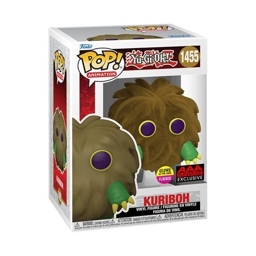 Funko Pop! 1455 Animation - Yu-Gi-Oh! Kuriboh Flocked and Glow-in-the-Dark AAA Exclusive - for just $19.99! 
