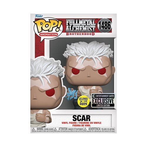 Funko Pop! 1486 - Fullmetal Alchemist: Brotherhood Scar Glow-in-the-Dark Vinyl Figure - Entertainment Earth Exclusive - for just $15.99! 