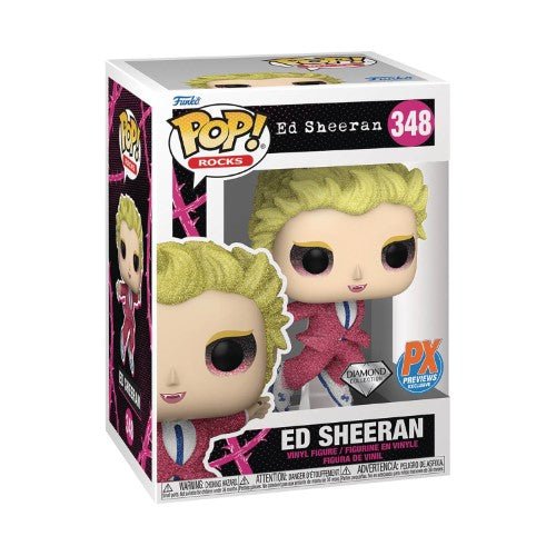 Funko Pop! 348 Rocks - Ed Sheeran Vinyl Figure - PX Diamond Glitter - Just $14.99! Shop now at Retro Gaming of Denver