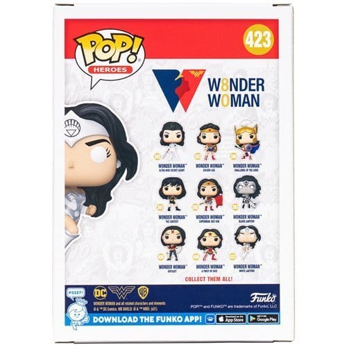 Funko Pop! 423 DC Wonder Woman 80th Anniversary White Lantern Glow-in-the-Dark Vinyl Figure - Entertainment Earth Exclusive - Just $14.99! Shop now at Retro Gaming of Denver