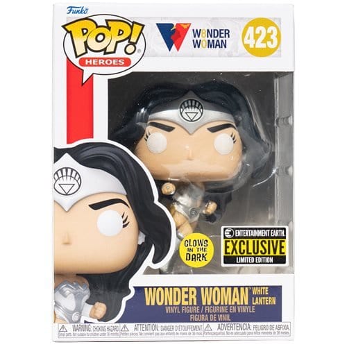 Funko Pop! 423 DC Wonder Woman 80th Anniversary White Lantern Glow-in-the-Dark Vinyl Figure - Entertainment Earth Exclusive - for just $16.98! 