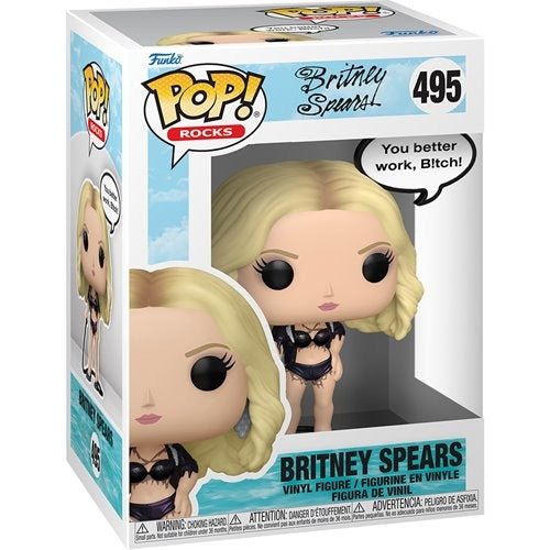 Funko Pop! 495 Rocks - Britney Spears Work B!tch Vinyl Figure - for just $14.90! 