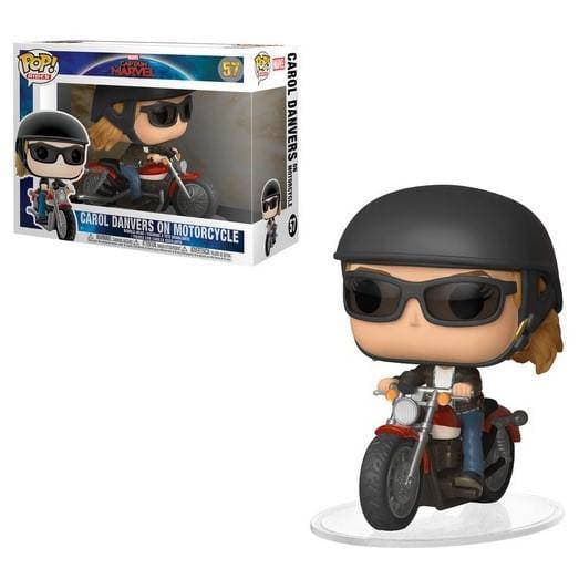 Funko Pop! 57 Pop Rides- Captain Marvel - Carol Danvers on Motorcycle vinyl figure - Just $24.99! Shop now at Retro Gaming of Denver