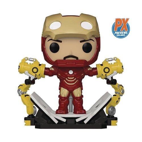 Funko Pop! 905 - Marvel Iron Man with Gantry Glow-in-the-Dark Deluxe Vinyl Bobble Head - PX - Just $28.99! Shop now at Retro Gaming of Denver