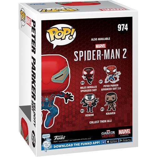 Funko Pop! 974 - Marvel - Spider-Man 2 Peter Parker Velocity Suit Vinyl Figure - Entertainment Earth Exclusive - for just $14.99! 