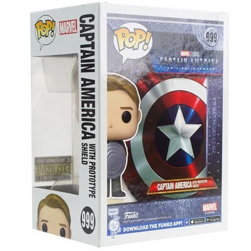 Funko Pop! 999 Marvel- Captain America with Prototype Shield Vinyl Figure - Entertainment Earth Exclusive - Just $14.99! Shop now at Retro Gaming of Denver