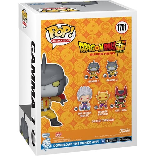 Funko Pop! Animation 1701 Dragon Ball Super: Super Hero Gamma 1 Vinyl Figure - for just $12.67! 