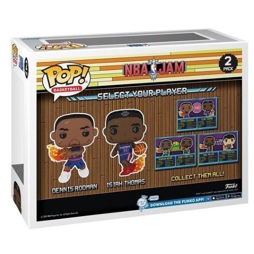 Funko Pop! Basketball NBA JAM Dennis Rodman & Isiah Thomas 2-Pack Vinyl Figure - for just $14.99! 