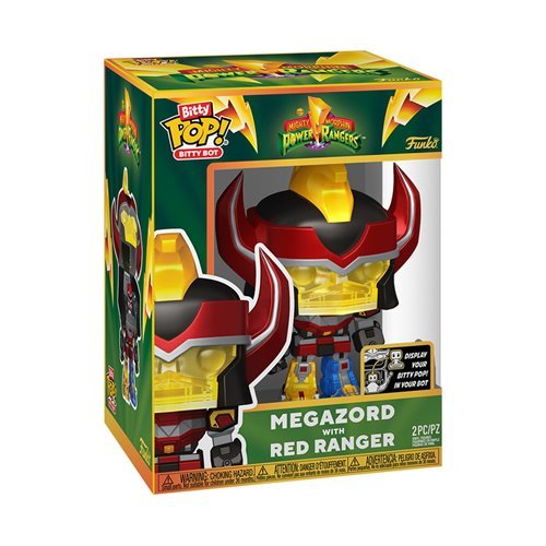 Funko Pop! Bitty Bot Mighty Morphin Power Rangers Megazord with Red Ranger Vinyl Figure - for just $20.67! 