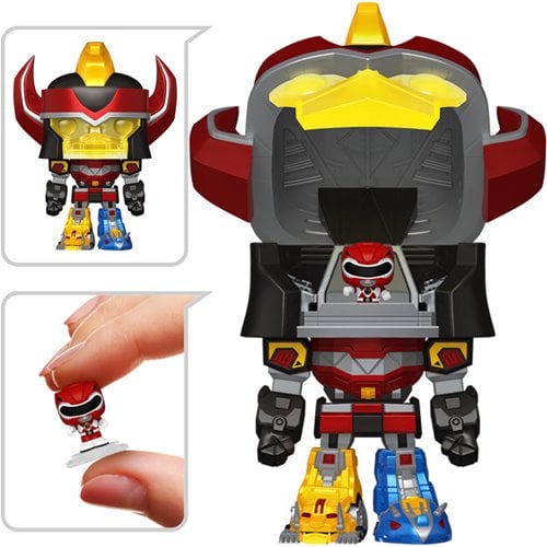 Funko Pop! Bitty Bot Mighty Morphin Power Rangers Megazord with Red Ranger Vinyl Figure - for just $20.99! 