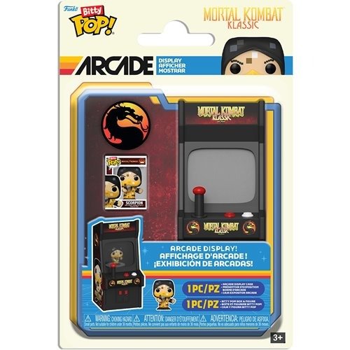 Funko Pop! Bitty - Mortal Kombat Scorpion Arcade Cabinet - for just $9.99! 