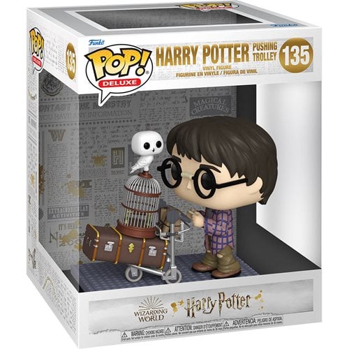 Funko Pop! Deluxe #135 Harry Potter and the Sorcerer's Stone 20th Anniversary Harry Pushing Trolley Vinyl Figure - for just $30.67! 