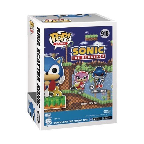 Funko Pop! Games 918 - Sonic the Hedgehog - Ring Scatter Sonic Vinyl Figure - PREVIEWS Exclusive - for just $14.99! 