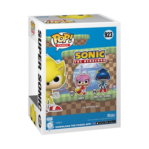Funko Pop! Games 923 - Sonic the Hedgehog - Super Sonic Vinyl Figure - AAA Anime Exclusive - for just $19.67! 