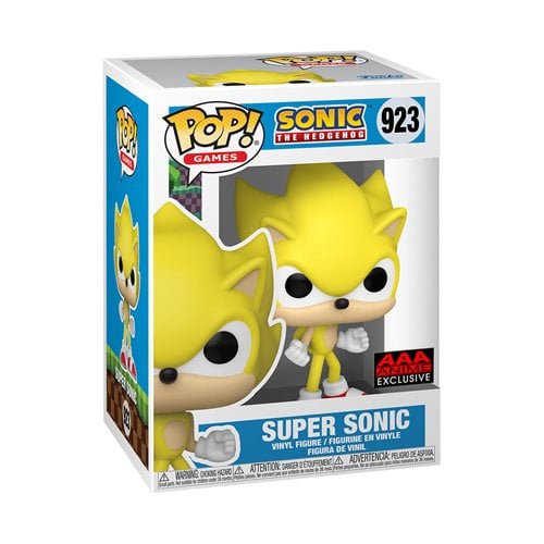 Funko Pop! Games 923 - Sonic the Hedgehog - Super Sonic Vinyl Figure - AAA Anime Exclusive - for just $19.99! 