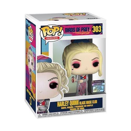 Funko Pop! Heroes 303 Birds of Prey Harley Quinn Black Mask Club w/ Collectible Card - EE Exclusive - for just $13.67! 
