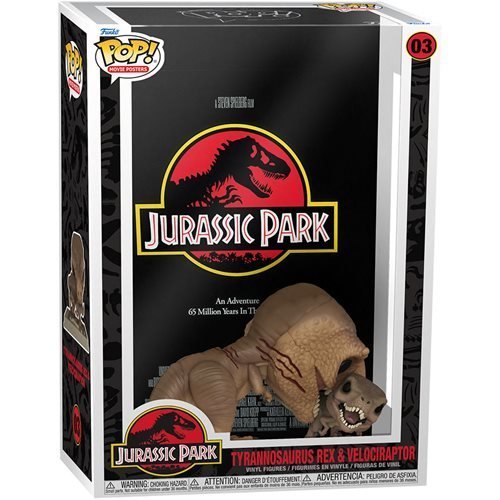 Funko Pop! Jurassic Park Tyrannosaurus Rex Velociraptor Movie Poster with Case - for just $54.67! 