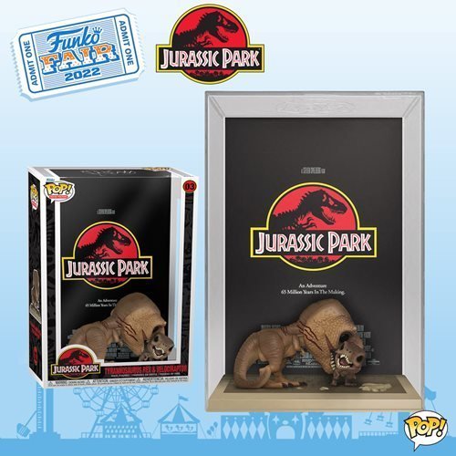 Funko Pop! Jurassic Park Tyrannosaurus Rex Velociraptor Movie Poster with Case - for just $54.67! 