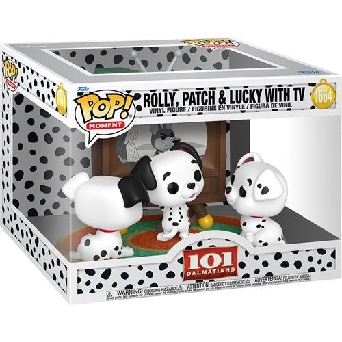 Funko Pop! Moment 1664 - 101 Dalmatians - Rolly, Patch, & Lucky with TV Vinyl Figure - for just $34.99! 