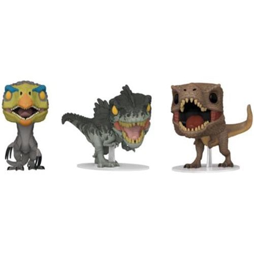 Funko Pop! Movies - Jurassic World: Dominion - Dinosaur 3-Pack Vinyl Figures - Exclusive - for just $20.67! 