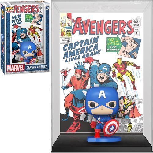 Funko Pop! The Avengers #4 (1963) Captain America Comic Cover Figure with Case - for just $21.99! 
