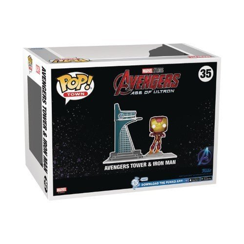 Funko Pop! Town 35 - Marvel Avengers Tower & Iron Man Glow in the Dark Bobblehead Figure - Previews Exclusive - for just $39.99! 