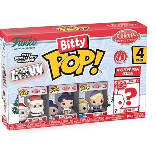 Funko Rudolph the Red-Nosed Reindeer Bitty Pop! Mini-Figure 4-Pack - Select Set(s) - for just $15.67! 